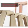 2" x 2" Solid Wood Slats Screen Partition Post, Floor to Ceiling Wall Partition Post Room Divider Adjustable Height, for Home Hotel Office Entrance, No Need to Drill, Walnut(H-150cm/60in,W-50cm/20in) view 3