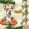 Christmas Dog Lovers - Dog Christmas Available for Border Collie Dog - Personalized Shaped Ornament, Christmas Ornament - Custom Your Dog's Name, Personalized Acrylic Dog Christmas Ornaments view 2