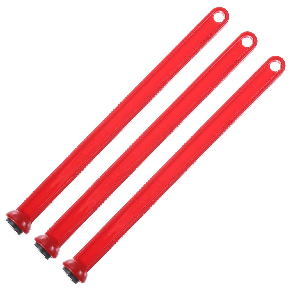 uxcell 3 Pieces Magnetic Lid Lifter Canning Kits, Magnetic Canning Lids for Pots, Canning Supplies, Red