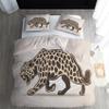 TANCAPRIUM Leopard Duvet Cover Twin, Cheetah Bedding Set & Bedroom Decor, Ultra Soft Breathable Microfiber, 2 Pillow Shams, with Zipper Closure & Corner Ties, No Comforter view 1