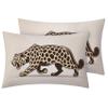 TANCAPRIUM Leopard Duvet Cover Twin, Cheetah Bedding Set & Bedroom Decor, Ultra Soft Breathable Microfiber, 2 Pillow Shams, with Zipper Closure & Corner Ties, No Comforter view 2