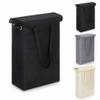 45L Laundry Hamper with Lid:Collapsible Laundry Basket with Lid to Save Space,Freestanding Large Dirty Clothes Hamper,Slim Laundry Hamper for Dorm Bedroom Bathroom Laundry Room (Black) view 1