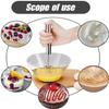 10-Inches Stainless Steel Semi - Automatic Egg Whisk for Mixing, Blending, Beating Dough, Bread, Cake Batter - Heat Resistant, Durable Wire Construction, Dishwasher Safe, Ideal for Professional Baking view 3