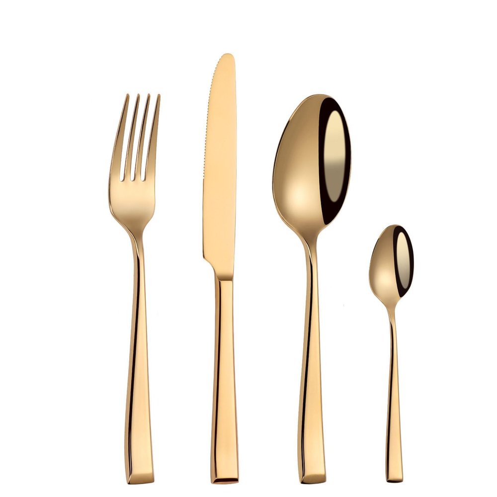 64-Piece Gold Silverware Set for 16, Heavy Duty Stainless Steel Solid Flatware Cutlery,Modern & Elegant Forks and Spoons Dinnerware Utensil Sets for Home/Hotel/Wedding, Mirror Polished Dishwasher Safe