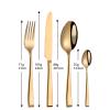 64-Piece Gold Silverware Set for 16, Heavy Duty Stainless Steel Solid Flatware Cutlery,Modern & Elegant Forks and Spoons Dinnerware Utensil Sets for Home/Hotel/Wedding, Mirror Polished Dishwasher Safe view 2