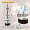 AIZYR Commercial Chocolate Fountain Stainless Steel Electric Chocolate Fountain Machine Hot Fondue Fountain Machine for Chocolate, BBQ Sauce, Cheese, Liqueurs,7 Tiers view 4