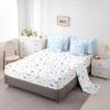 Feelyou Blue Bowknot Comforter Set 7 Pieces Dreamy Princess Style Bedding Set Full Size Bedroom Decor Girly Cute Bow Bed in a Bag Kawaii Bow-tie Bed Set with Comforter, Sheet Set, Pillowcases view 4