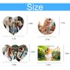 Custom Magnet Print Your Photo Logo Home Decoration Fridge Refrigerator Magnets Office and Kitchen Metal Lockers Metal Furniture (Double Heart 1pcs) view 3