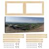 Heoaaoeh 43 x 15.7 in (110 x 40 cm) DIY Canvas Frame Kit, Solid Wooden Stretcher Bars for Gallery Wrap Oil Paintings, Prints, Poster - Easy to Assemble, Accessories Included view 3