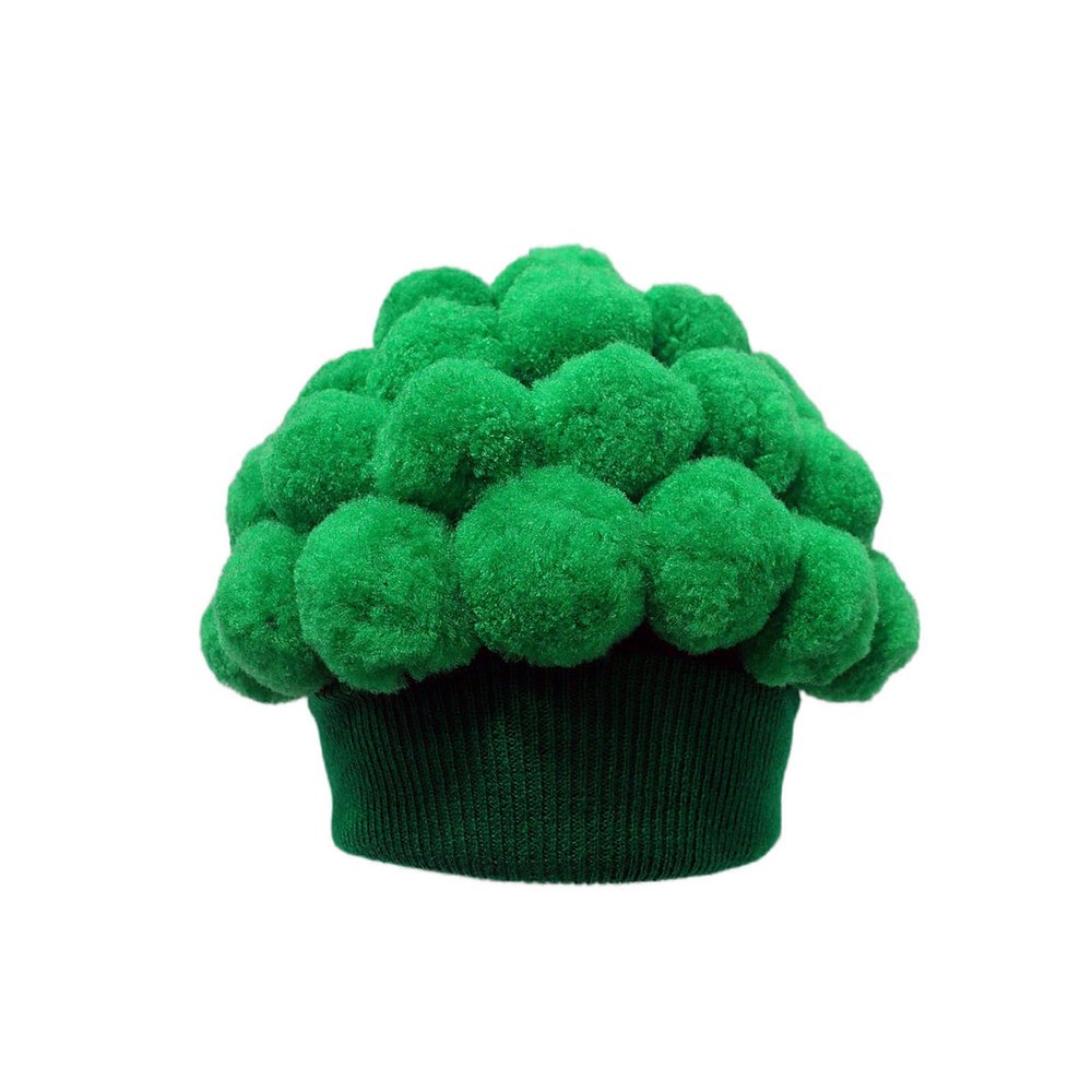 jiahesuw Funny Cauliflower Knitting Hat for Halloween Party Festival Novelty Pullover Hat Women Prank Costume Hat Headwear