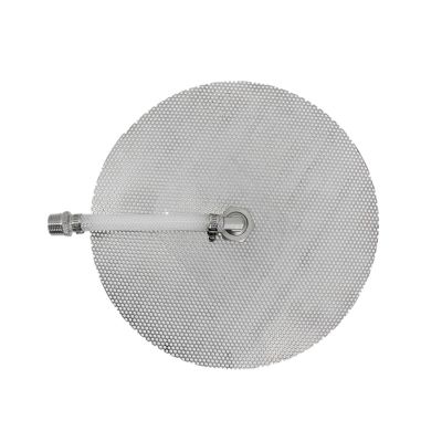 ASDJKL Home Brewing Stainless Homebrew All Grain Mash Tun False Bottom and Silicone Tubing Adapter Kit 9"/10"/11"/12" Domed Food Grade High Temp Brewing Accessories(9inch False Bottom)