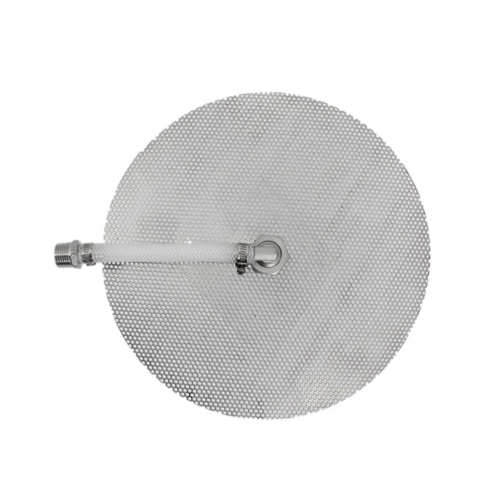 ASDJKL Home Brewing Stainless Homebrew All Grain Mash Tun False Bottom and Silicone Tubing Adapter Kit 9"/10"/11"/12" Domed Food Grade High Temp Brewing Accessories(9inch False Bottom)