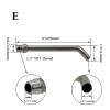 ASDJKL Home Brewing Stainless Steel Pickup Tube 1/2" Male NPT 3/8" 1/2" 5/8" OD Tube Homebrew BK HLT Keg/Kettle Dip Tube Whirlpool Arm Brewing Accessories(E) view 2