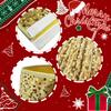 SOMUAUY Gold Christmas Tree Collar Gold Tree Skirt 24 Inch Christmas-Tree-Skirts for Artificial Trees Velvet Tree Collar for Pencil Tree Merry Christmas Tree Ring Xmas Tree Base Collar Decoration view 3