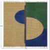 Kilim Rug 7' Square Area Rug Geometric Design Hand Surface Was Brown Blue Hand Block Printed Cotton Dhurrie 0.19" Thick Handmade Boho Indoor Outdoor Use Flatweave Rugs for Hall Room,Dining Room view 3