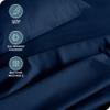 Bare Home Split Head Flex King Sheet Set - 1800 Ultra-Soft Microfiber Sheets - Double Brushed - Deep Pockets - Easy Fit - 4 Piece Set - FlexTop Bed Sheets (Split Head Flex King, Heathered Dark Blue) view 3