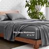 Bare Home Split Head Flex King Sheet Set - 1800 Ultra-Soft Microfiber Sheets - Double Brushed - Deep Pockets - Easy Fit - 4 Piece Set - FlexTop Bed Sheets (Split Head Flex King, Heathered Grey) view 4