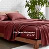 Bare Home Full XL Sheet Set - Luxury 1800 Ultra-Soft Microfiber Full Extra Long Sheets - Double Brushed - Deep Pockets - Easy Fit - 4 Piece Set (Full XL, Heathered Rose) view 4