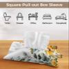 1pcs Tissue Box Cover,Paper Sleeve Country Sunflower Green Leaf Reusable Tissue Holder Hanging Tissue Bag,Rustic Plant Floral Painting on White Decorative Napkin Container for Car Bathroom Office view 3