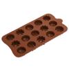 2Pcs 15-Grid Beautiful Flower Cake, Baking Shape Silicone Cake Chocolate DIY Baking Tool Accessory view 1