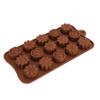 2Pcs 15-Grid Beautiful Flower Cake, Baking Shape Silicone Cake Chocolate DIY Baking Tool Accessory view 2