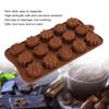 2Pcs 15-Grid Beautiful Flower Cake, Baking Shape Silicone Cake Chocolate DIY Baking Tool Accessory view 3