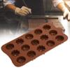 2Pcs 15-Grid Beautiful Flower Cake, Baking Shape Silicone Cake Chocolate DIY Baking Tool Accessory view 4