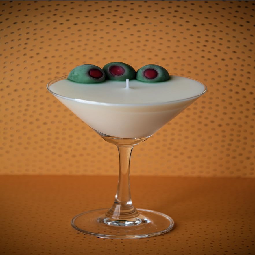 Dirty Martini Candle (Olive Juice)