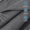 Bare Home Comforter Set - Twin/Twin Extra Long - Ultra-Soft - Goose Down Alternative - Premium 1800 Series - All Season Warmth Comforter (Twin/Twin XL, Heathered Grey) view 2