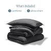 Bare Home Comforter Set - Twin/Twin Extra Long - Ultra-Soft - Goose Down Alternative - Premium 1800 Series - All Season Warmth Comforter (Twin/Twin XL, Heathered Grey) view 4