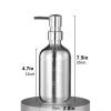 PBENO Soap Dispenser Silver Electroplated Mirror Push Lotion Dispenser Bathroom Hand Soap Shampoo Body Wash Replacement Bottle Bathroom Soap Dispenser(Shampoo) view 2