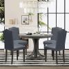 Sufdari Dining Room Chair Covers Set of 6, Gray Chair Covers for Dining Chairs, Non-Slip Spandex Kitchen Parsons Chair Covers, Stretch Dining Chair Slipcovers for Dining Room, Hotel (Extra Large) view 2