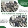 Sufdari Dining Room Chair Covers Set of 6, Gray Chair Covers for Dining Chairs, Non-Slip Spandex Kitchen Parsons Chair Covers, Stretch Dining Chair Slipcovers for Dining Room, Hotel (Extra Large) view 3