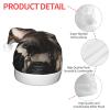 HQaxsfQxnr Santa Hat with LED Lights Christmas Hat for Adult Dog Holding Camera Santa Hats Light Up Xmas Hats for Party Holiday view 3