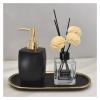 JOYNOW Soap Dispensers Soap Dispenser,Soap Dispenser Bathroom,Hand Soap Dispenser,Kitchen Soap Dispenser,Shampoo Shower Gel Empty Bottle Set Bathroom Lotion Dispensador De Jabn para Bao(Black) view 2