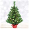 Gfilay 2ft Mini Christmas Tree with Lights,Small Table Top Pre-Lit Christmas Tree with 35 LED Lights - Portable for Room Decoration view 1