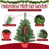 Gfilay 2ft Mini Christmas Tree with Lights,Small Table Top Pre-Lit Christmas Tree with 35 LED Lights - Portable for Room Decoration view 3