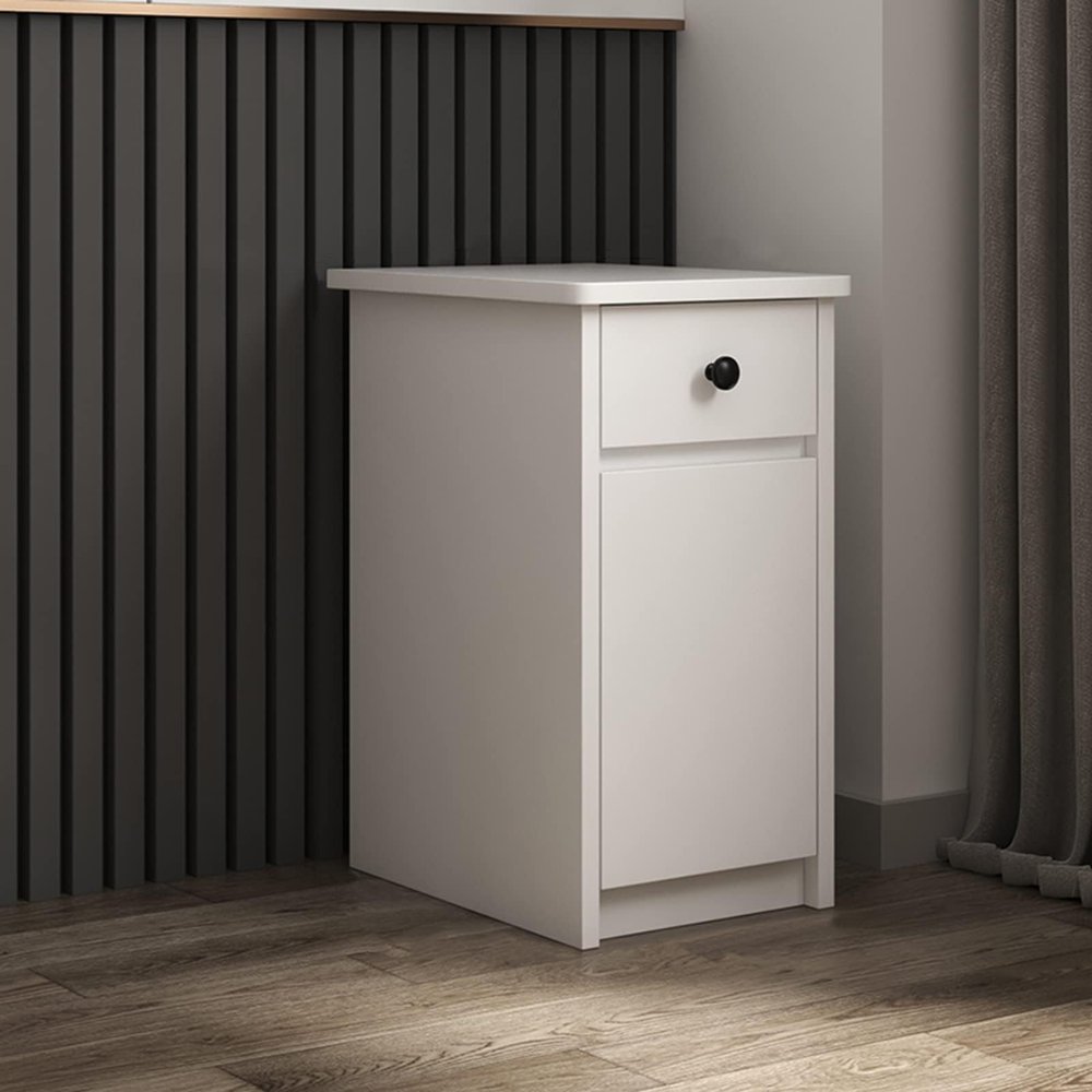 Bedside Table Small Ultra-Narrow 30cm Wide Simple Modern Manual Installation Storage Locker with Drawers Home Bedroom Crevice Nightstand(Size:40 * 40 * 55cm)
