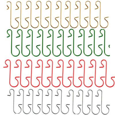 Cangfort 40PCS Christmas Ornament Hooks, Stainless Steel Christmas Ornament Hangers, Hooks for Christmas Ornaments, Christmas Tree Hooks for Christmas Tree Decorations