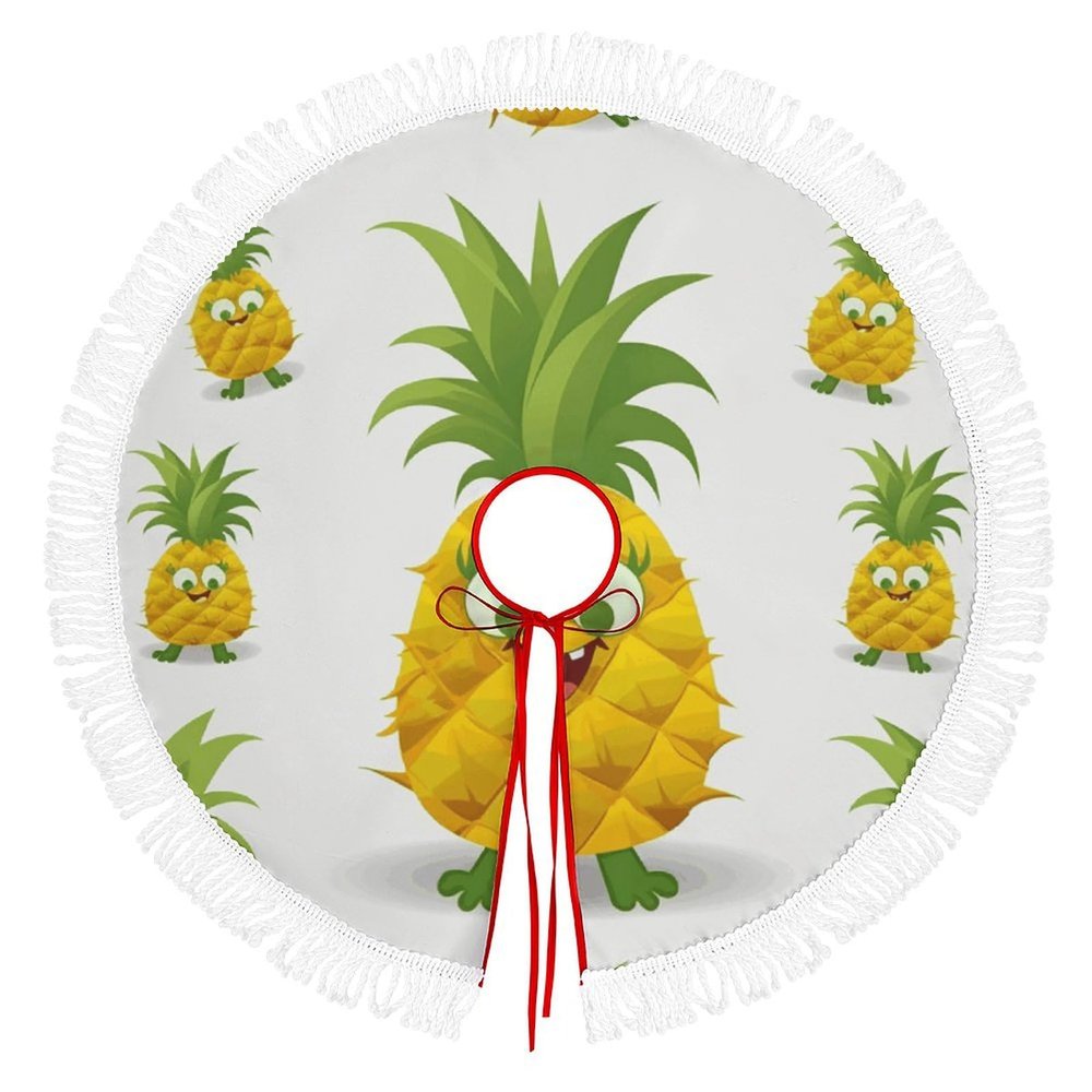 Christmas Tree Skirt SimplePineappleand Stylish Christmas Tree Skirt Beautiful and Upgraded Christmas Tree Skirt