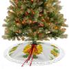 Christmas Tree Skirt SimplePineappleand Stylish Christmas Tree Skirt Beautiful and Upgraded Christmas Tree Skirt view 4