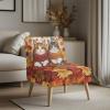 Armless Accent Chair Cover Stretch Fat Cat Slipcover Removable Christmas Decorations Cover for Accent Chair Without Arms Furniture Protector for Living Dining Room view 1