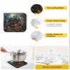 5 Pack Pot Holders for Kitchen,Halloween Castle Ghost Pumpkin Heat Proof Potholder Hot Pads Trivet,Spooky Haunted House Forest Washable Coaster Potholders for Cooking Baking Grilling view 2
