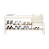 CMYCYDDPLY Hallway Shoe Rack, Shoe Bench, 2-Tier Shoe Storage Bench, Metal Shoe Rack with Storage, for Hallway Entryway(120cm) view 1
