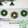 12 Pcs Christmas DIY Green Wreath 10 Inch Artificial DIY Faux Plain Wreaths Front Door Green Farmhouse Cabinets Indoor Outdoor Wall Decor(Willow Pine) view 4