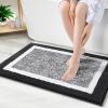 OLANLY Ombre Bathroom Rugs, Bath Rug Size 24x16+30x20 in Black, 2 Item Bundle view 2