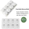 8 Cavity 3D Stone Round Silicone Baking Mold for Mousse Cake | Silicone Molds for Baking Cakes | French Dessert Mold for Pastry Chocolate | Reusable Non-Stick Easy Release Baking Molds view 2