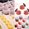 8 Cavity 3D Stone Round Silicone Baking Mold for Mousse Cake | Silicone Molds for Baking Cakes | French Dessert Mold for Pastry Chocolate | Reusable Non-Stick Easy Release Baking Molds view 4