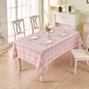 BALCONY & FALCON Gingham Table Cloth Rectangle  Reversible Water-Resistant Cotton Checkered Tablecloth for ValentineOutdoor Picnic, Camping, Kitchen, Party Decor (Pink White, 55x71 Inch) view 2