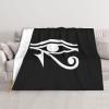 Eye of Ra Horus Egyptian God Super Soft Ultra-Fine Wool Blanket Sofa Living Room Linen Blanket Bedding Sofa Cover Blanket Soft Bed Blanket for Sofas and Beds view 1